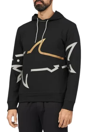 Paul & Shark Sweatshirts & Hoodies, Heren, Zwart, L, Katoen, Zwart sweatshirt regular fit katoenmix