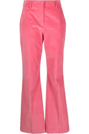 Paul Smith Broeken, Dames, Roze, S, Katoen, Flamingo Roze Velvet Broek