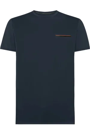 RRD Tops, Heren, Blauw, XL, Zomer Slim Fit T-shirt met Zak