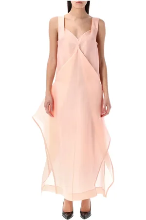 Khaite Kleedjes, Dames, Roze, M, Kenith Maxi Jurk
