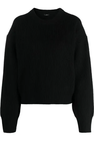 Joseph Truien, Dames, Zwart, M, Wol, Rondgebreide trui