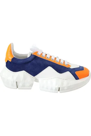 Jimmy Choo Schoenen, Dames, Veelkleurig, 36 1/2 EU, Leer, Stretch Mesh/Leder Mix Sneakers