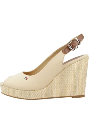 Tommy Hilfiger Schoenen, Dames, Bruin, 41 EU, Elena Slingback Sleehak Sandalen
