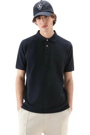 Woolrich Tops, Heren, Blauw, S, Katoen, Klassiek Amerikaans poloshirt