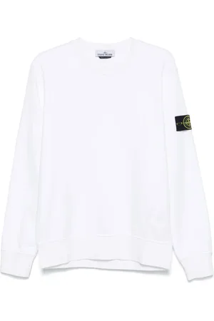Stone Island Sweatshirts & Hoodies, Heren, Wit, L, Witte Truien voor Mannen