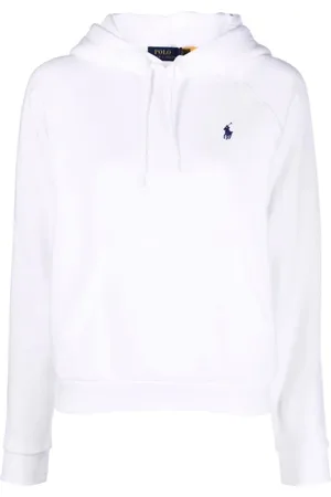 Ralph Lauren Sweatshirts & Hoodies, Dames, Wit, S, Katoen, Casual Hoodie Sweater