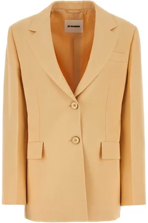 Jil Sander Jassen, Dames, Oranje, S, Oversized Perzik Blazer
