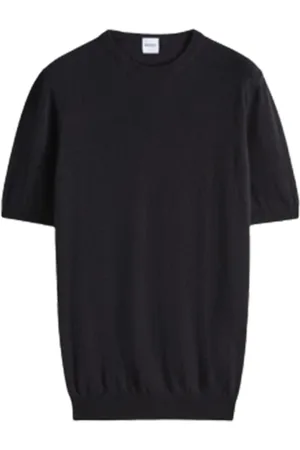 Aspesi Truien, Heren, Zwart, S, Katoen, Katoenen T-shirt in zwart