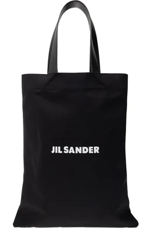 Jil Sander Tassen, Heren, Zwart, ONE Size, Katoen, Shopper Bag