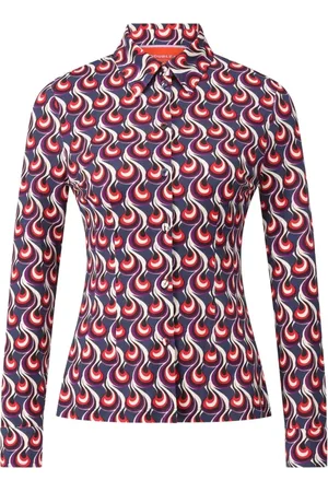 La DoubleJ Blouses & Shirts, Dames, Veelkleurig, S, Leer, Blouse met patroon en getailleerde pasvorm