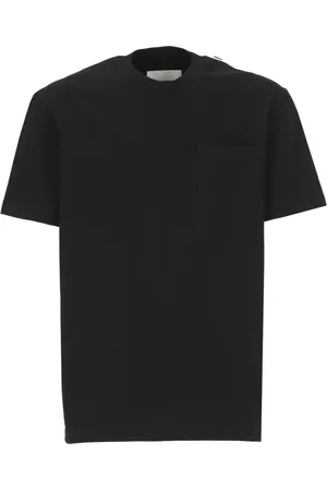 Jil Sander Tops, Heren, Zwart, XL, Katoen, Katoenen T-shirt met Borstzak