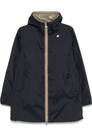 K-Way Mantels, Dames, Zwart, 4Xl, Blauw en Groen Outdoor Parka