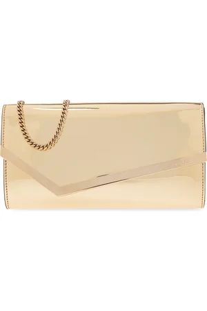 Jimmy Choo Accessoires, Dames, Geel, ONE Size, Leer, Emmie Wallet On Chain