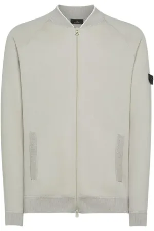 Peuterey Truien, Heren, Grijs, M, Mosk Gebreid Bomber Vest