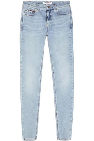 Tommy Hilfiger Jeans, Dames, Blauw, W27 L30, Katoen, Nora Skinny Jeans