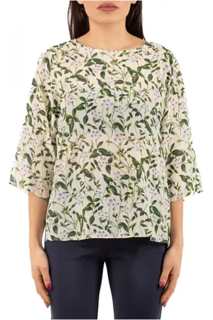Max Mara Blouses & Shirts, Dames, Veelkleurig, S, Casual Overhemd