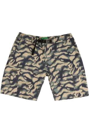 Garment Workshop Korte broeken, Heren, Veelkleurig, M, Camouflage Cargo Shorts