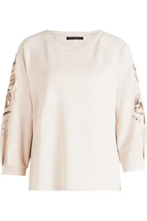 Betty Barclay Sweatshirts & Hoodies, Dames, , 4Xl, Geborduurde trompetmouw sweatshirt