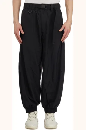 Y-3 Broeken, Heren, Zwart, L, Nylon, Nylon Joggingbroek
