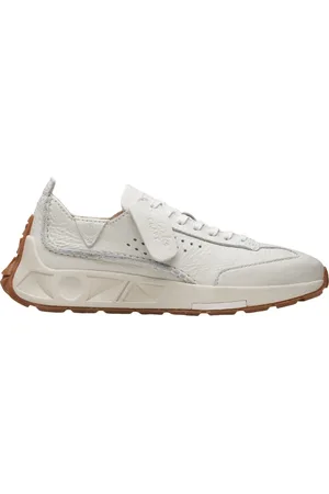 Clarks Schoenen, Dames, Wit, 37 EU, Leer, Witte Leren Sneakers Craft Speed