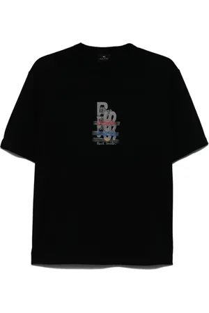 Paul Smith Tops, Heren, Zwart, L, Zwarte Crew Neck T-shirts en Polos
