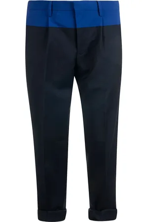 Tommy Hilfiger Broeken, Heren, Blauw, W34, Slim-fit broek
