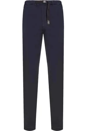 Woolrich Broeken, Heren, Blauw, XL, Katoen, Slim-fit Broeken