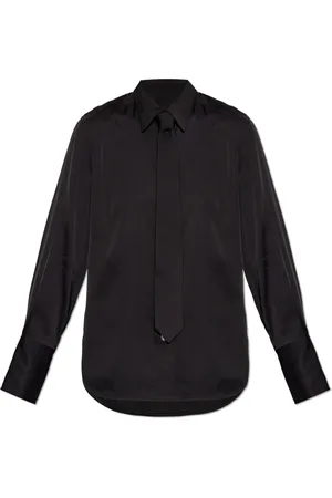 Paul Smith Blouses & Shirts, Dames, Zwart, XS, Overhemd met vastgestrikte das
