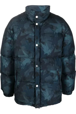 Etro Jassen, Heren, Blauw, M, Nylon, Donzen Jas