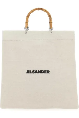 Jil Sander Tassen, Heren, , ONE Size, Zandkleurige Canvas Tote Bag