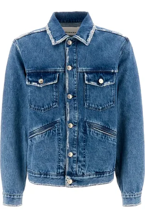 Isabel Marant Jassen, Heren, Blauw, M, Denim, Jango Button-Up Denim Jas