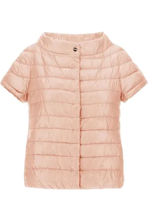 HERNO Jassen, Dames, Roze, XS, Nylon, Kortemouw Donsjas Greta