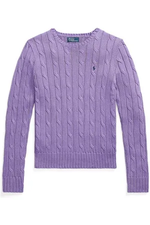Ralph Lauren Truien, Dames, Paars, XS, Stijlvolle Vesta voor een trendy look