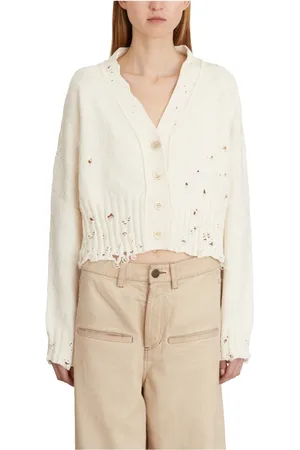 Marni Truien, Dames, , S, Korte Distressed Cardigan Sweater