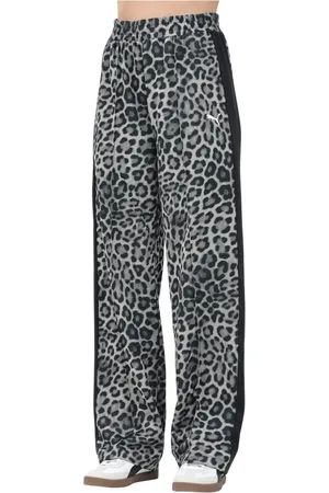 PUMA Broeken, Dames, Veelkleurig, M, Luipaardprint Sportieve Broek