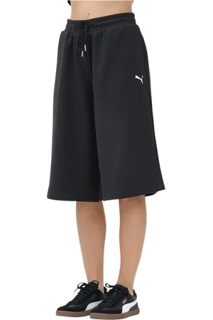 PUMA Korte broeken, Dames, Zwart, M, Zwarte Sportieve Garderobe Essentials Shorts