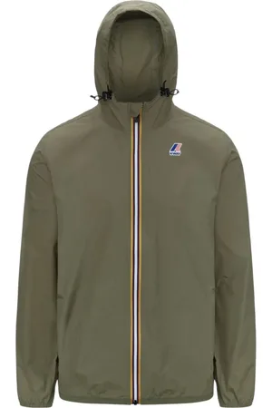 K-Way Jassen, Heren, Groen, M, Nylon, Groene Lichtgewicht Unisex Hoodie Jas