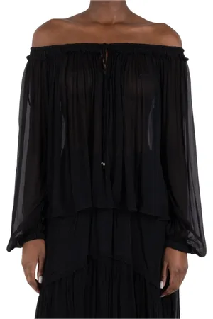 Isabel Marant Blouses & Shirts, Dames, Zwart, M, Zwarte Viscose Top