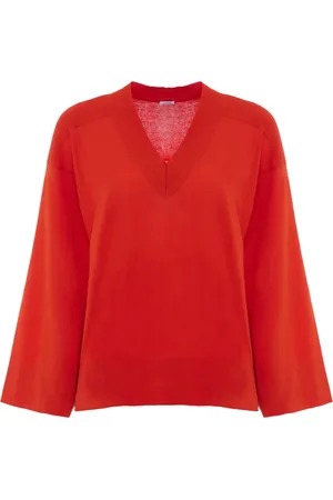 Malo Truien, Dames, Rood, S, E2901 Scoop Neck Top