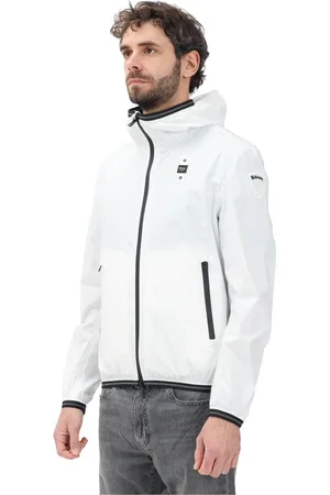 Blauer Jassen, Heren, Wit, S, Nylon, Witte windjack lente zomer