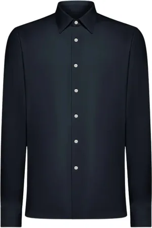 RRD Overhemden, Heren, Blauw, M, Oxford Technische Stof Overhemd