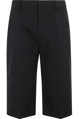 Filippa K Korte broeken, Dames, Zwart, S, Linnen, Zwarte Linnen Bermuda Shorts
