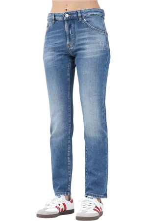 Dsquared2 Jeans, Dames, Blauw, L, Denim, Vintage Denim Jeans Regular Fit