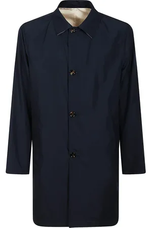 Kired Mantels, Heren, Blauw, L, Polyester, Omkeerbare jas voor veelzijdige stijl