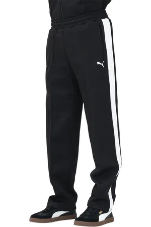 PUMA Broeken, Heren, Zwart, XS, Sportieve Zwarte Trainingsbroek