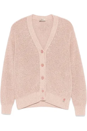 HERNO Truien, Dames, Roze, S, Stijlvolle Gebreide Vest