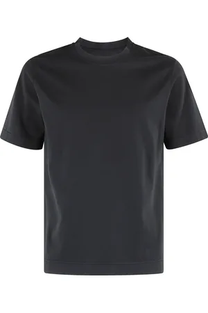 Circolo Tops, Heren, Zwart, M, Katoen, Zwart Katoenen Jersey T-Shirt