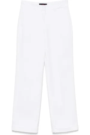 Peuterey Broeken, Dames, Wit, S, Katoen, Witte katoenen broek voor vrouwen