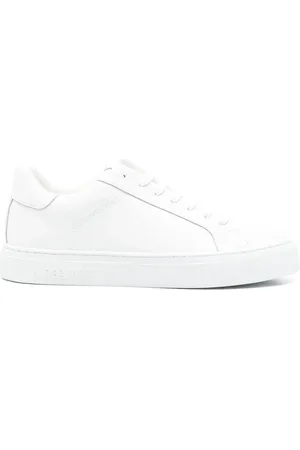 HIDE&JACK Schoenen, Heren, Wit, 42 EU, Witte Vetersneaker met Platte Zool