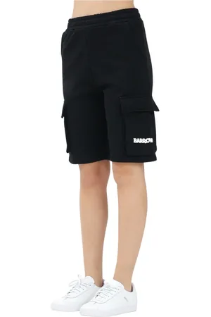 BARROW Korte broeken, Dames, Zwart, S, Sportieve Zwarte Shorts Urban Casual Look